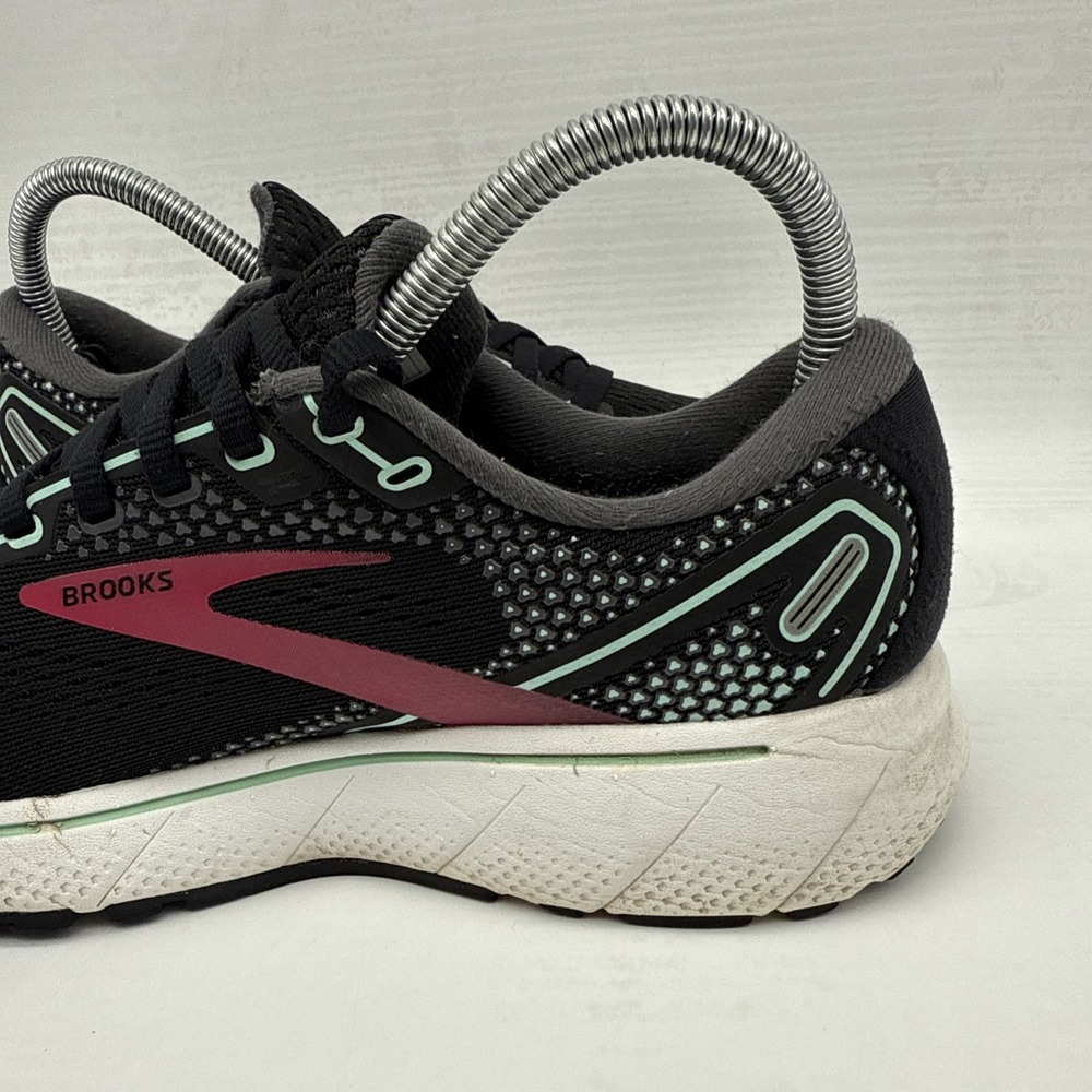 Brooks Ghost 14 Women's Running Shoes 7 B 1203561B013 Black/Pink/Yucca - Picture 8 of 16
